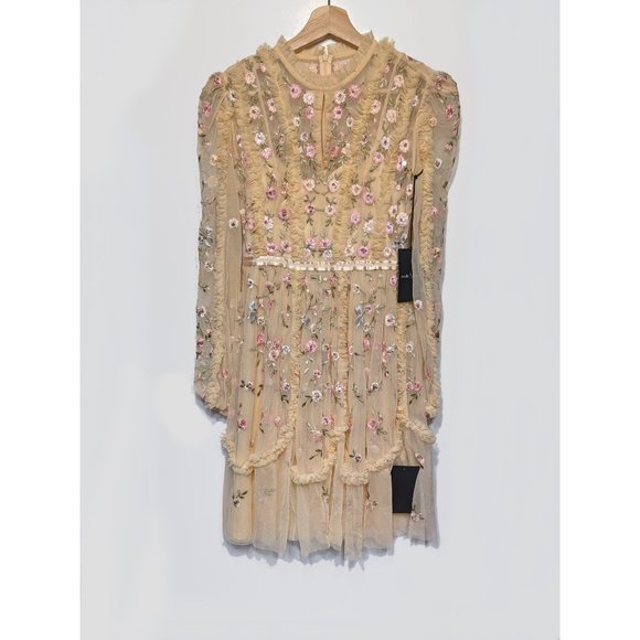 Needle & Thread | Wallflower Dress in Papaya Blush - Picture 4 of 12